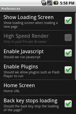 Free Private Browser android App screenshot 8